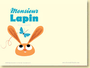 Monsieur Lapin - T2, La chasse au papillon de Baptiste Amsallem et Loïc Dauvillier / Jeunesse - Voir les 3 fonds d'écran
