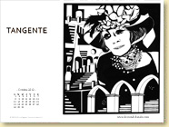 Octobre 2012 - Fond d'écran n°2 : Tangente de Céline Wagner (Des ronds dans l'O, sept. 2012)